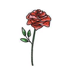 Valentine’s Day Rose Clipart Set – Hand-Drawn Floral PNG with Transparent Background
