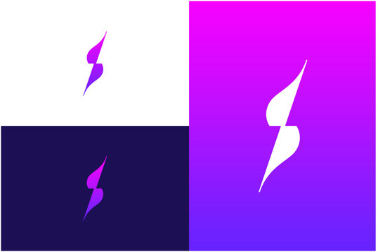LUXURY GEOMETRIC LETTER S LOGO