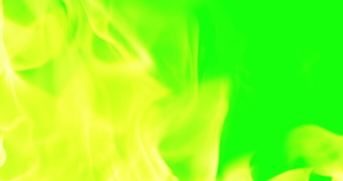 Beautiful Burning Fire Background Video Use Green Screen