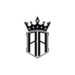 Obraz premium RA monogram logo design letter text name symbol monochrome logotype alphabet character simple logo
