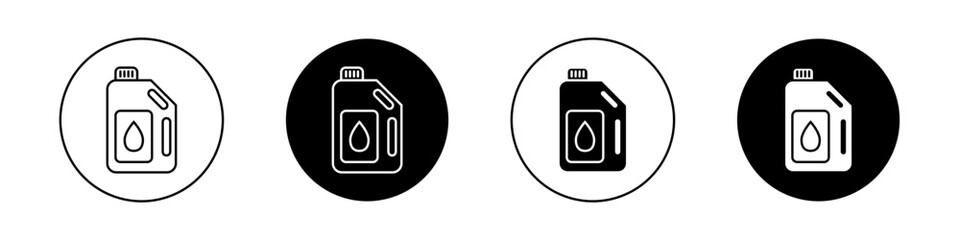 Oil can icons vector graphics collection on white background