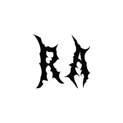 RA monogram logo design letter text name symbol monochrome logotype alphabet character simple logo