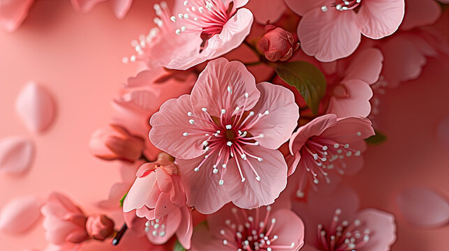 pink cherry blossom background