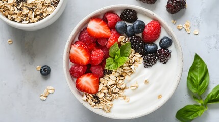  a cold brew yogurt bowl. Generative AI