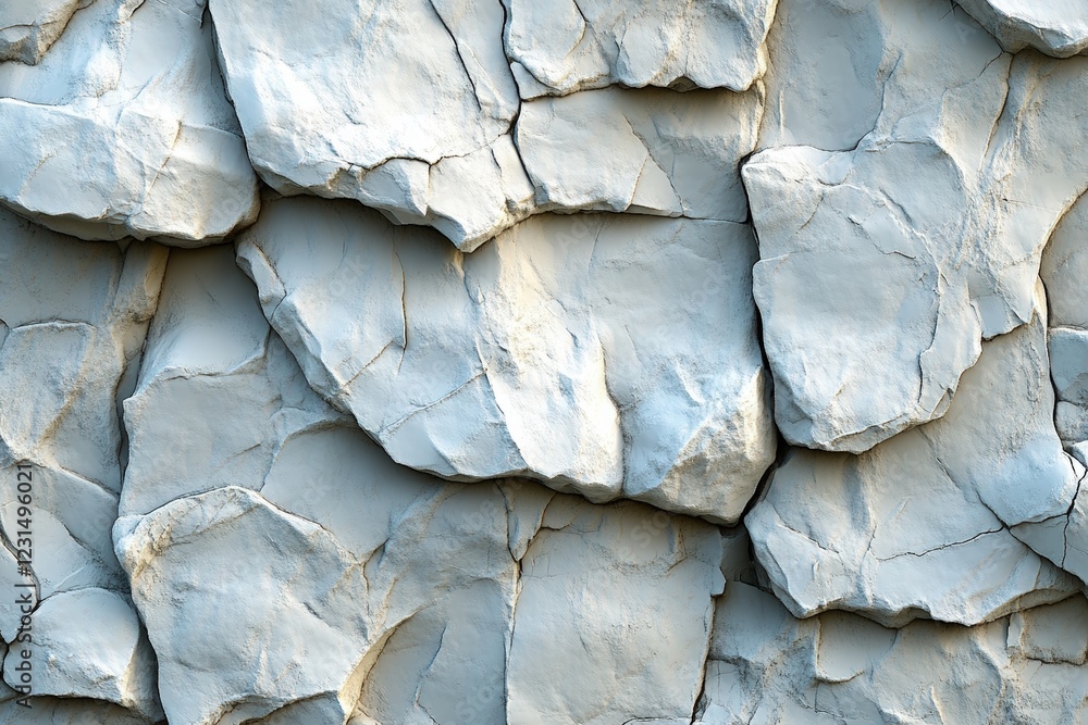 Poster 3d render of a concrete wall with visible cracks and texture details