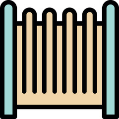 Simple wooden fence ensuring safety, enhancing privacy, and adding a touch of rustic charm to a property