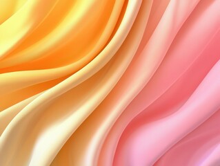 Colorful smooth wave fabric background texture.