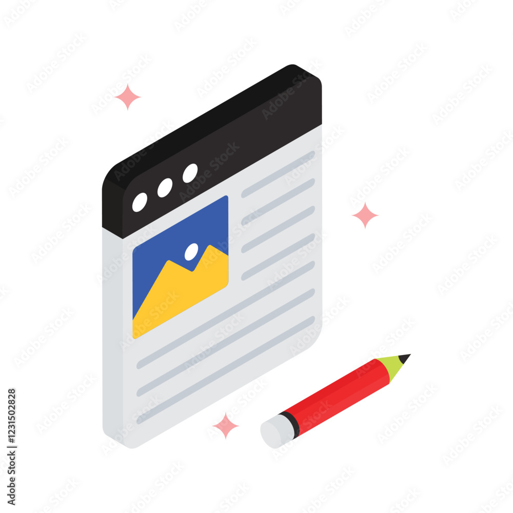 Poster web blog vector filled icon style. eps 10 file