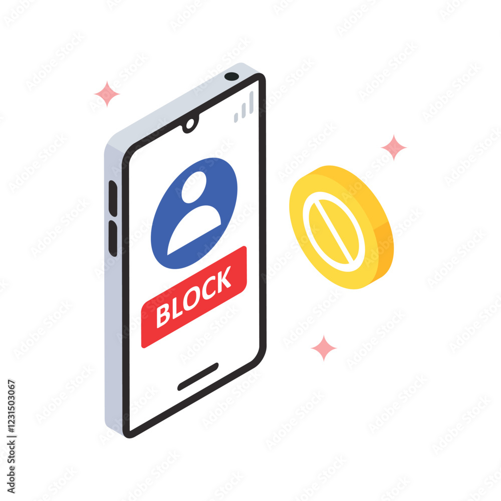 Poster block user vector filled icon style. eps 10 file