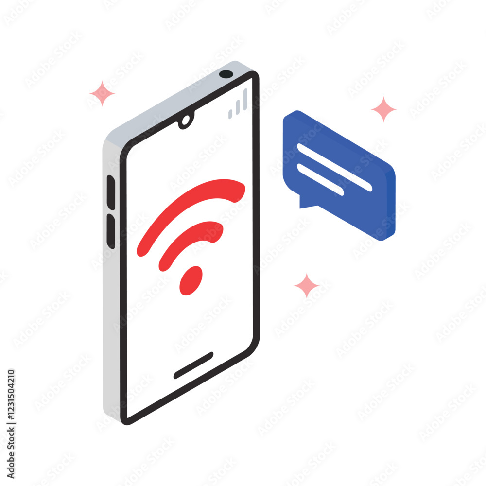 Poster internet communication vector filled icon style. eps 10 file