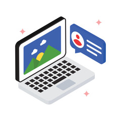 Media Comment Vector Filled Icon Style. Eps 10 File 