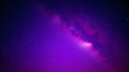 Futuristic purple space particles forming in a neon glow, creating a dynamic abstract background.