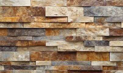 brown brick wall background, Generative AI