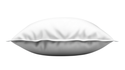 Soft white pillow resting on a flat surface ready for comfortable sleep or decor
