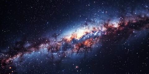 galactic night sky astronomy science combined star dust dark nebula milky way galaxy universe dusk planet fantasy creativity dreaming glowing glitter futuristic exploration inspiration atmosphere