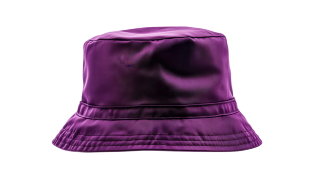 Vibrant purple bucket hat displayed against a solid background for fashion and casual wear enthusiasts