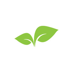Logos of green Tree leaf ecology