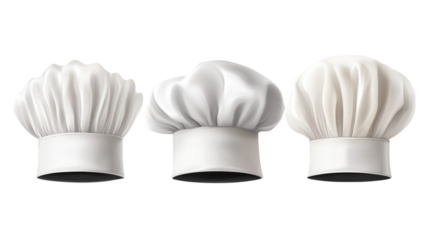 Chef hats displayed in various styles showcasing culinary tradition and creativity