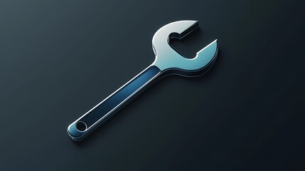 Automotive Service Logo with a Wrench Symbol and Modern Design – Professional Car Repair