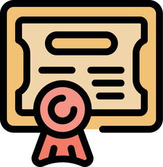 Official document certifying graduation or completion of studies, symbolizing academic success and qualification