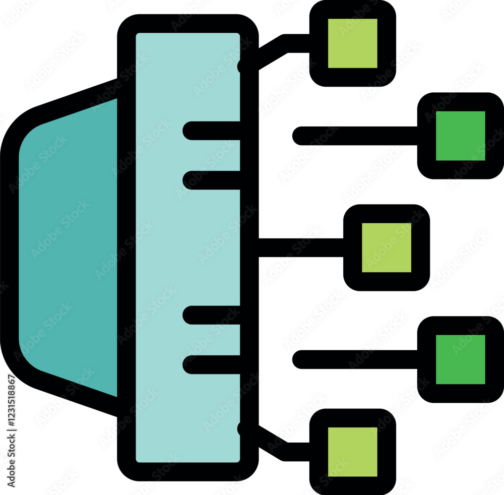 Poster server managing and processing different connections, symbolizing data flow and network management