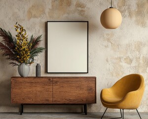 Modern Interior Design Featuring Elegant Furniture, Stylish Decor, and Minimalist Aesthetic in Cozy Living Space