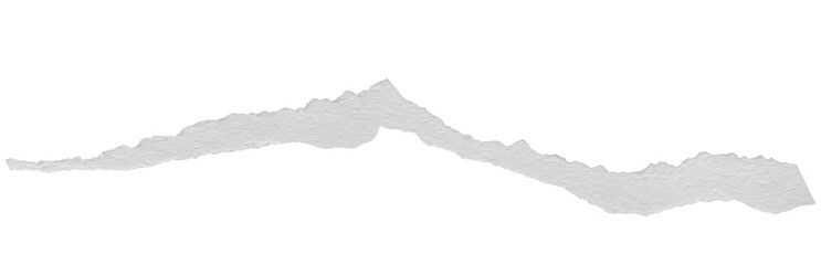 ripped torn paper edges isolated with clipping path on black background