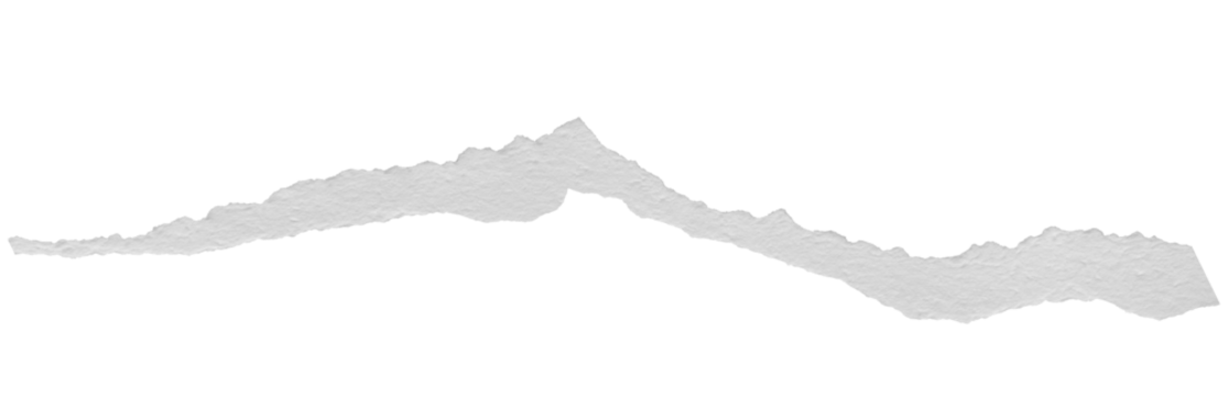 ripped torn paper edges isolated with clipping path on black background