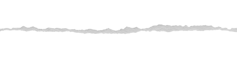 ripped torn paper edges isolated with clipping path on black background