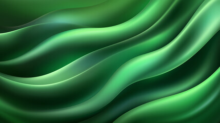 Fototapeta premium Green oscillations.