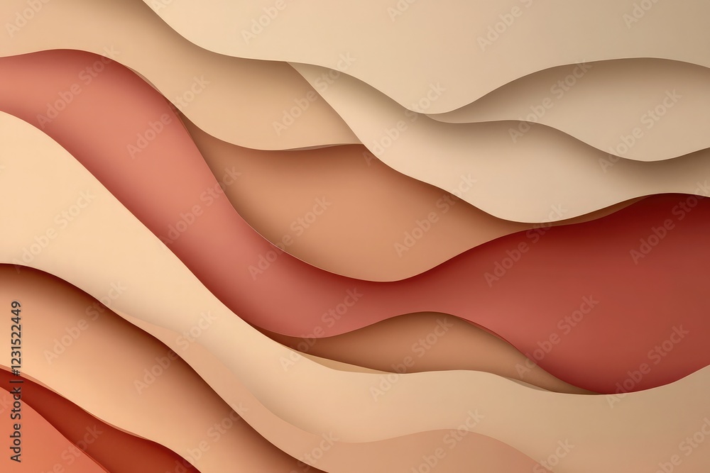 Aufkleber abstract gradient background with smooth transitions of natural earthy tones and soft light