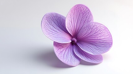 Obraz premium High Detailed 3D Flower Model on a White Background