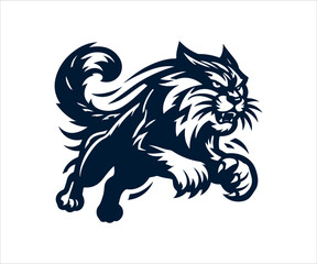 Lion head vector illustration on a white background. Isolated.