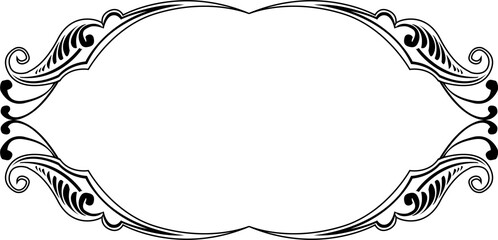 Elegant Frame Design with White Background, Vector Illustration, Cartoons, Clipart, Line Art, Elegant frame design vector with white background, perfect for illustrations, cartoons, clipart, and line