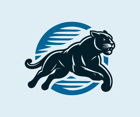 Panther vector logo template for sport team or any other business
