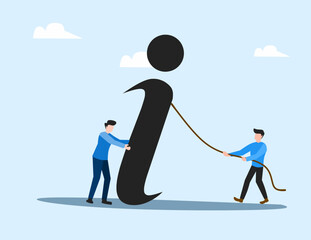 Business people for information illustration network website and mobile app