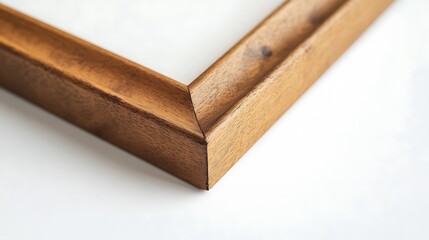 Minimal Wooden Frame with a Honey-Tone Finish and Thin Borders