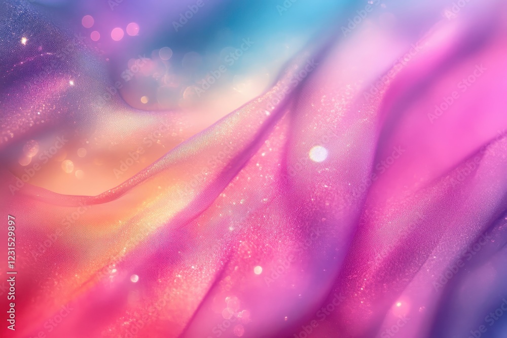 Poster abstract background featuring colorful blurs and scattered stars in a dynamic composition