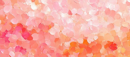 Vibrant abstract background with soft pink, peach, and orange hues blended harmoniously, ideal for creative projects and wall decor.