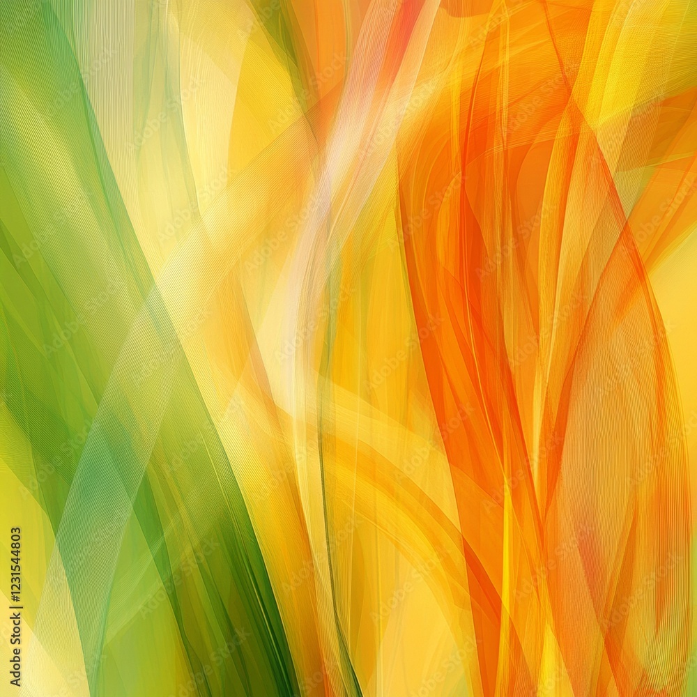 Poster captivating abstract waves of color in a dynamic and expressive lifestyle design