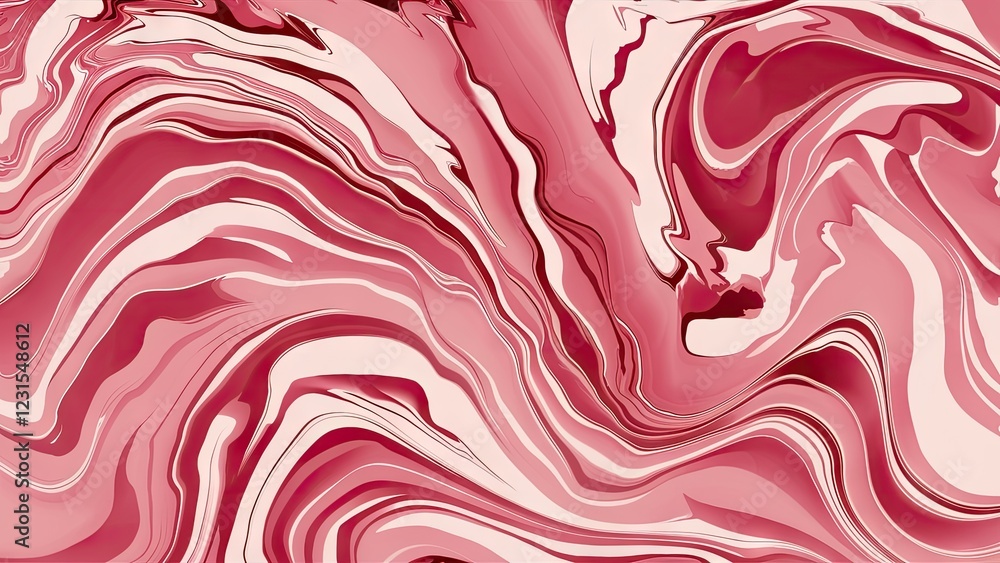 Poster lively abstract backdrop with swirling patterns in soft pink and cream resembling marble, dominant c