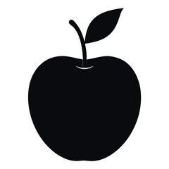 apple isolated on black illustration
