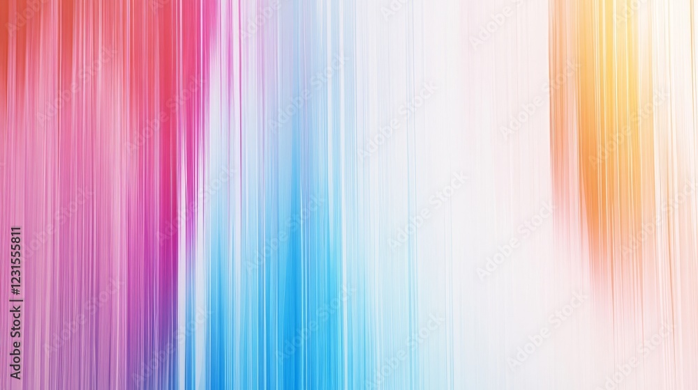 Poster a colorful background with a white line. the background is made up of different colors