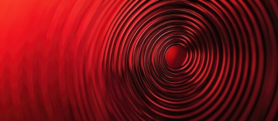 Close up of a red concentric circular pattern on a blurred red backdrop symbolizing focus determination and achieving corporate goals
