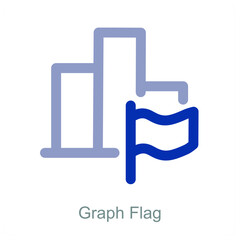 Obraz premium Graph Flag