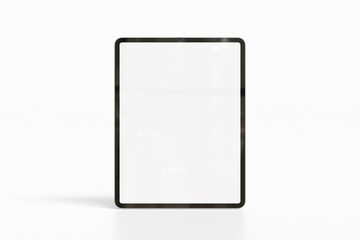 Blank tablet isolated on white for mockup design