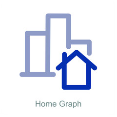 Fototapeta premium Home Graph