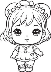 Obraz premium girl in a dress