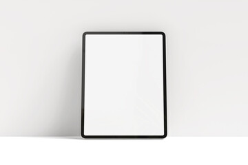 Blank tablet isolated on white for mockup design