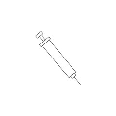 Syringe injection icon vector, medical syringe silhouette, Symbol, vector, illustration